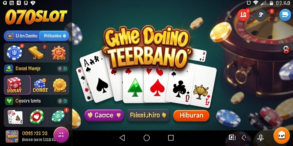 Tampilan gameplay domino yang menarik dan interaktif.