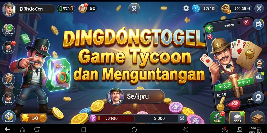 Gameplay Tycoon DINGDONGTOGEL yang menarik dan strategis.
