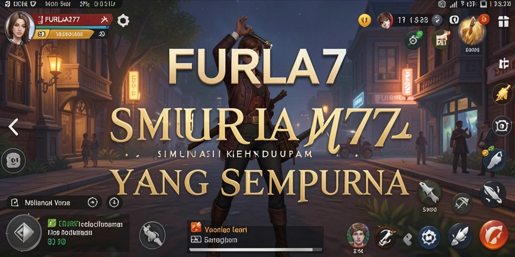 Tangkapan layar utama FURLA77 menampilkan gameplay simulasi yang seru.