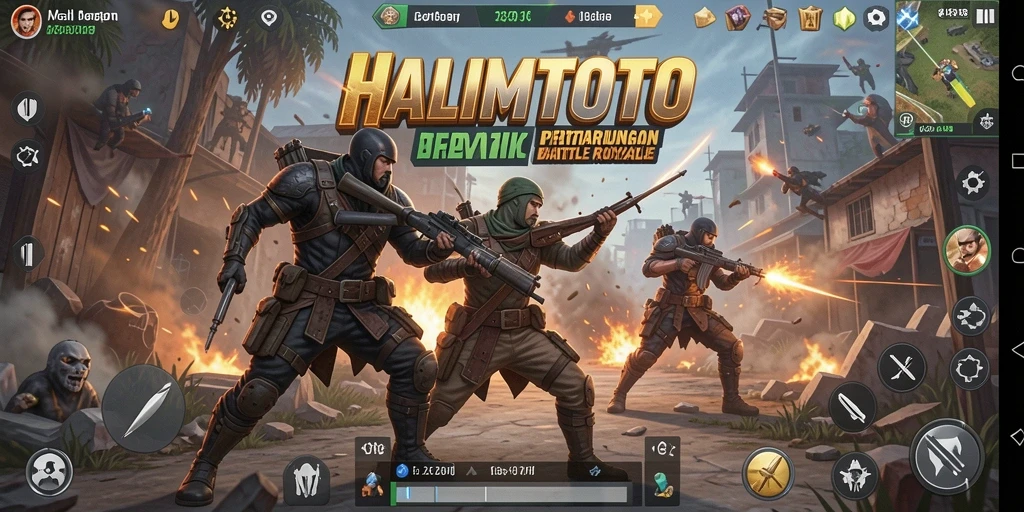 Gameplay seru di HALIMTOTO dengan pertarungan intens.