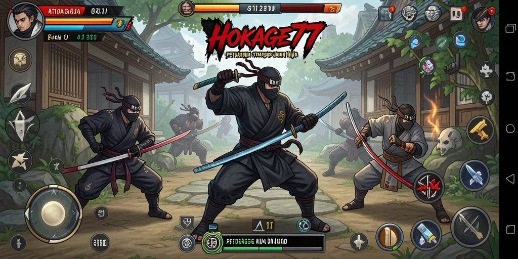 Tampilan gameplay HOKAGE77 yang menarik dan strategis.