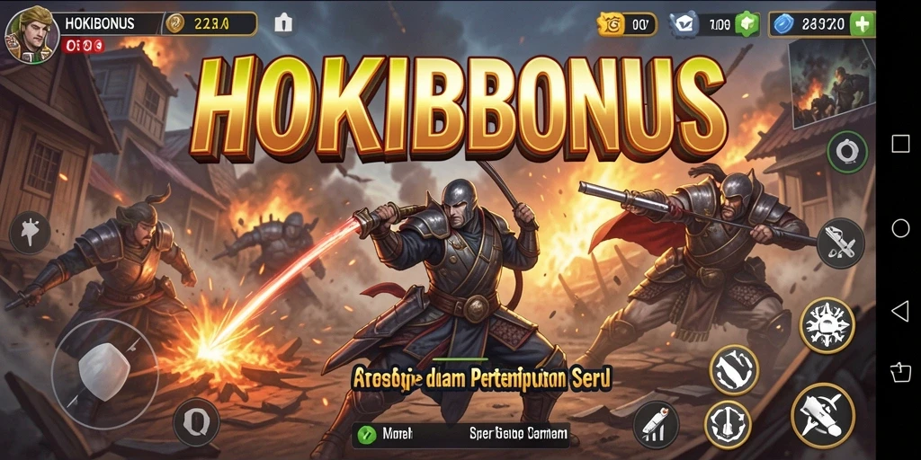 Gameplay HOKIBONUS yang mendebarkan dengan aksi tembak-menembak intens.