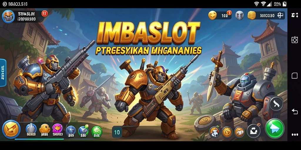 Tampilan aksi seru dalam IMBASLOT saat pertempuran strategis.