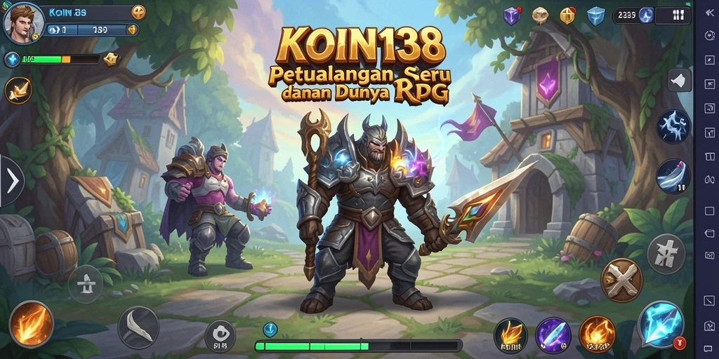 Gameplay seru di KOIN138 dengan pertarungan dan petualangan fantastis.