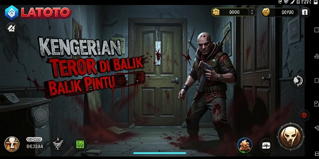Tangkapan layar gameplay LATOTO dengan suasana Horror yang menegangkan.