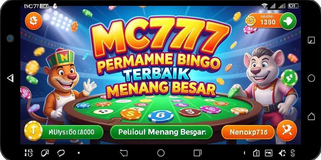 Screenshot gameplay MC777 yang menunjukkan keseruan bermain Bingo.