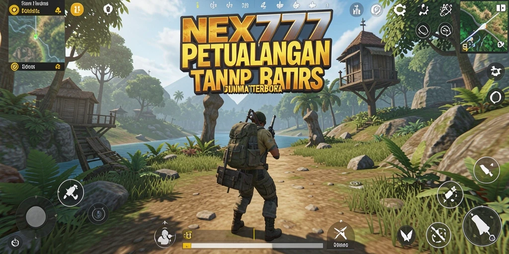 Tampilan menarik dari gameplay NEX777 di dunia terbuka.