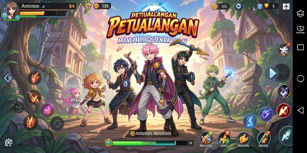 Tampilan gameplay PT89 yang menakjubkan dengan karakter anime yang memukau.