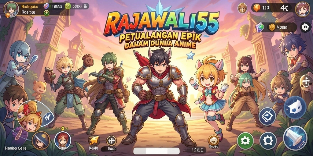 Tampilan gameplay seru dari RAJAWALI55 yang memukau.