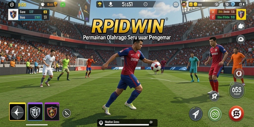 Tampilan menakjubkan dari gameplay seru RPIDWIN dengan berbagai cabang olahraga.