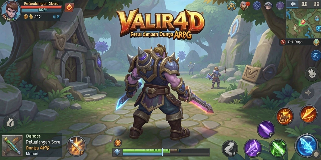 Screenshot VALIR4D menampilkan pertarungan yang intens dan grafis yang memukau.